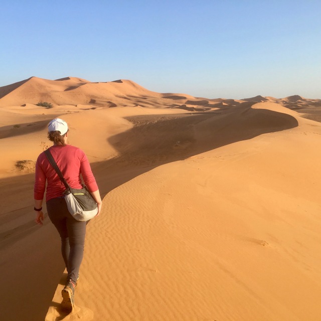 Walking the Saharan Dunes